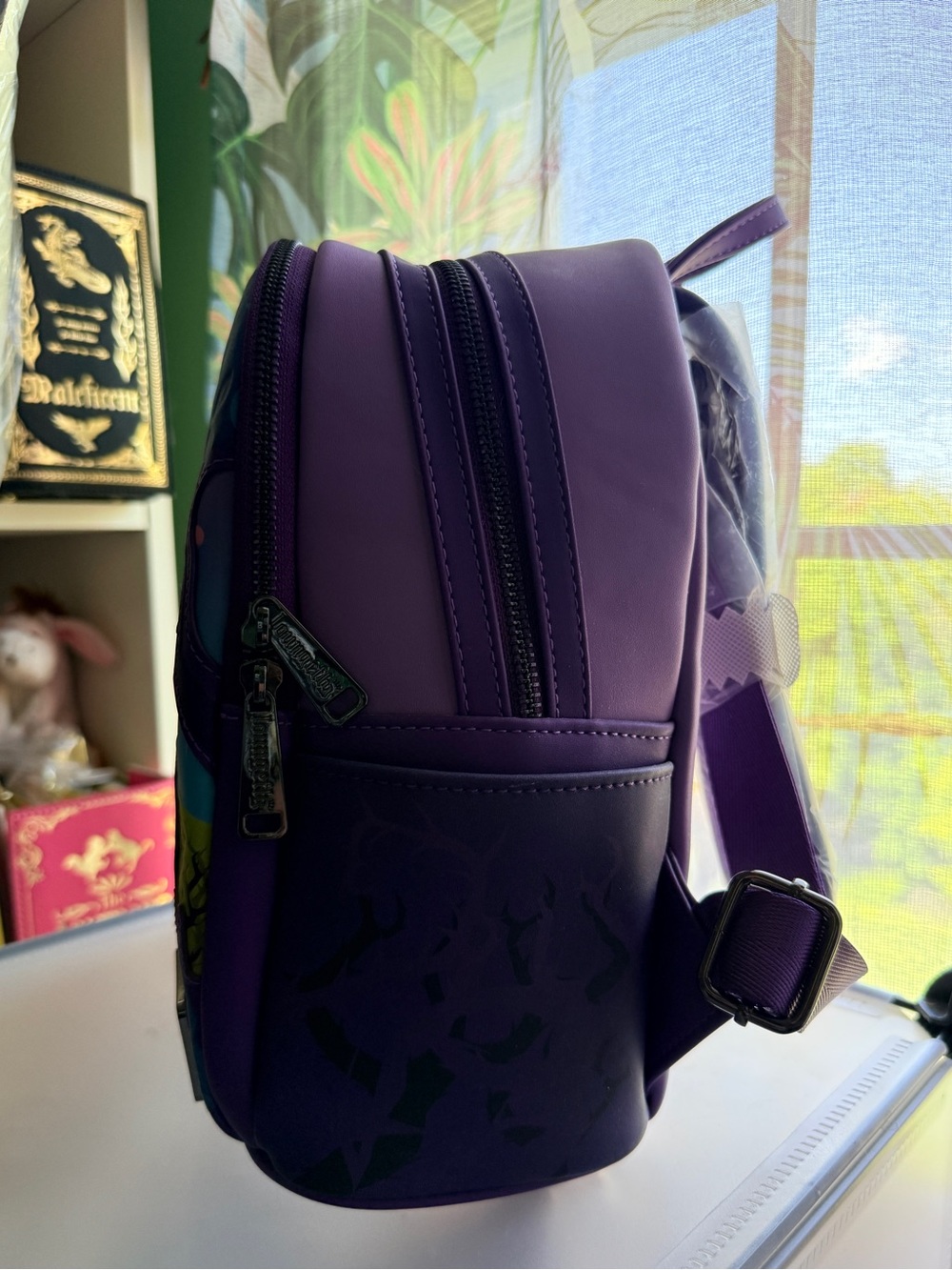 Loungefly Disney Maleficent Mini Backpack NWT - Picture 3 of 5
